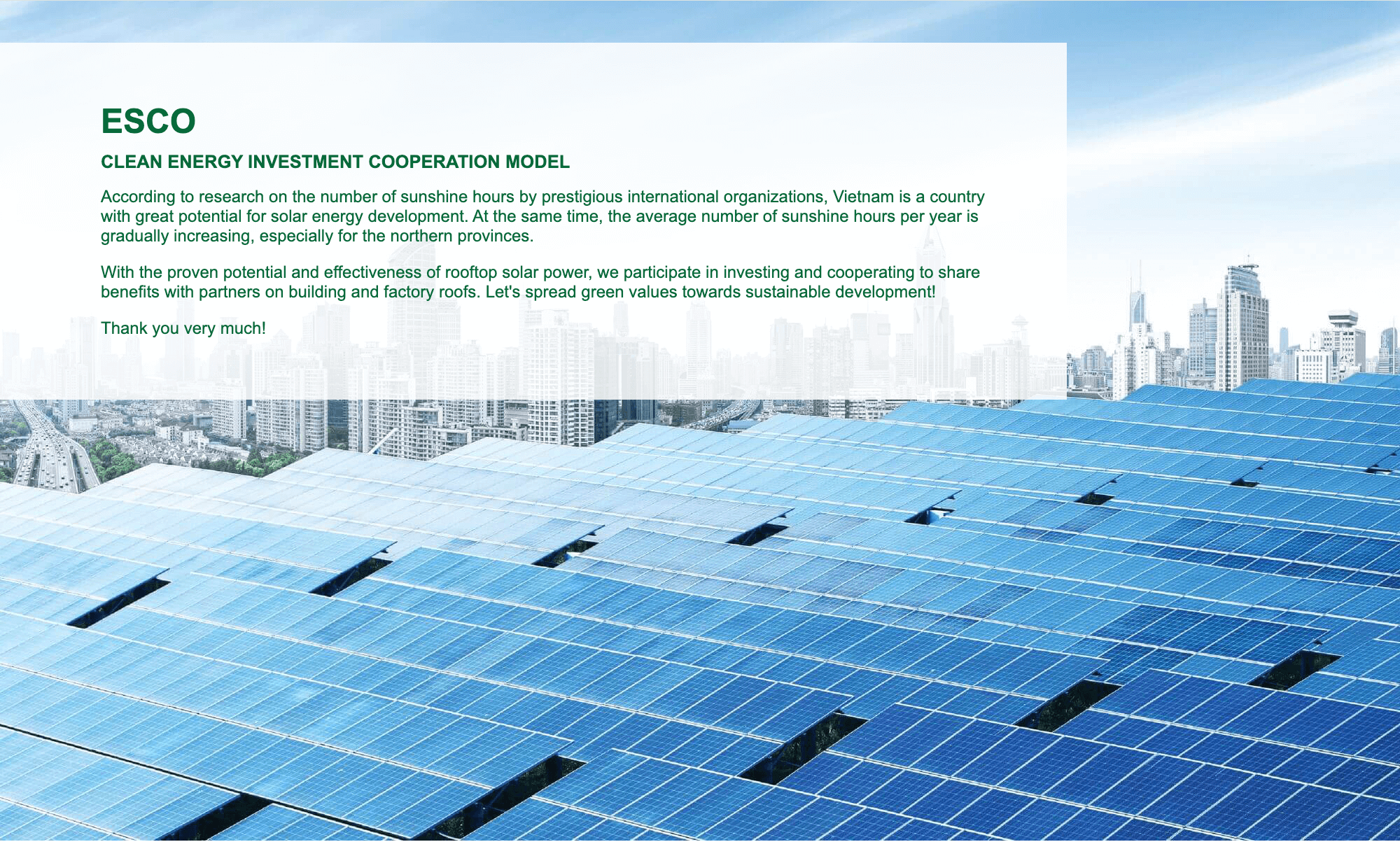 Solar Investment Cooperation