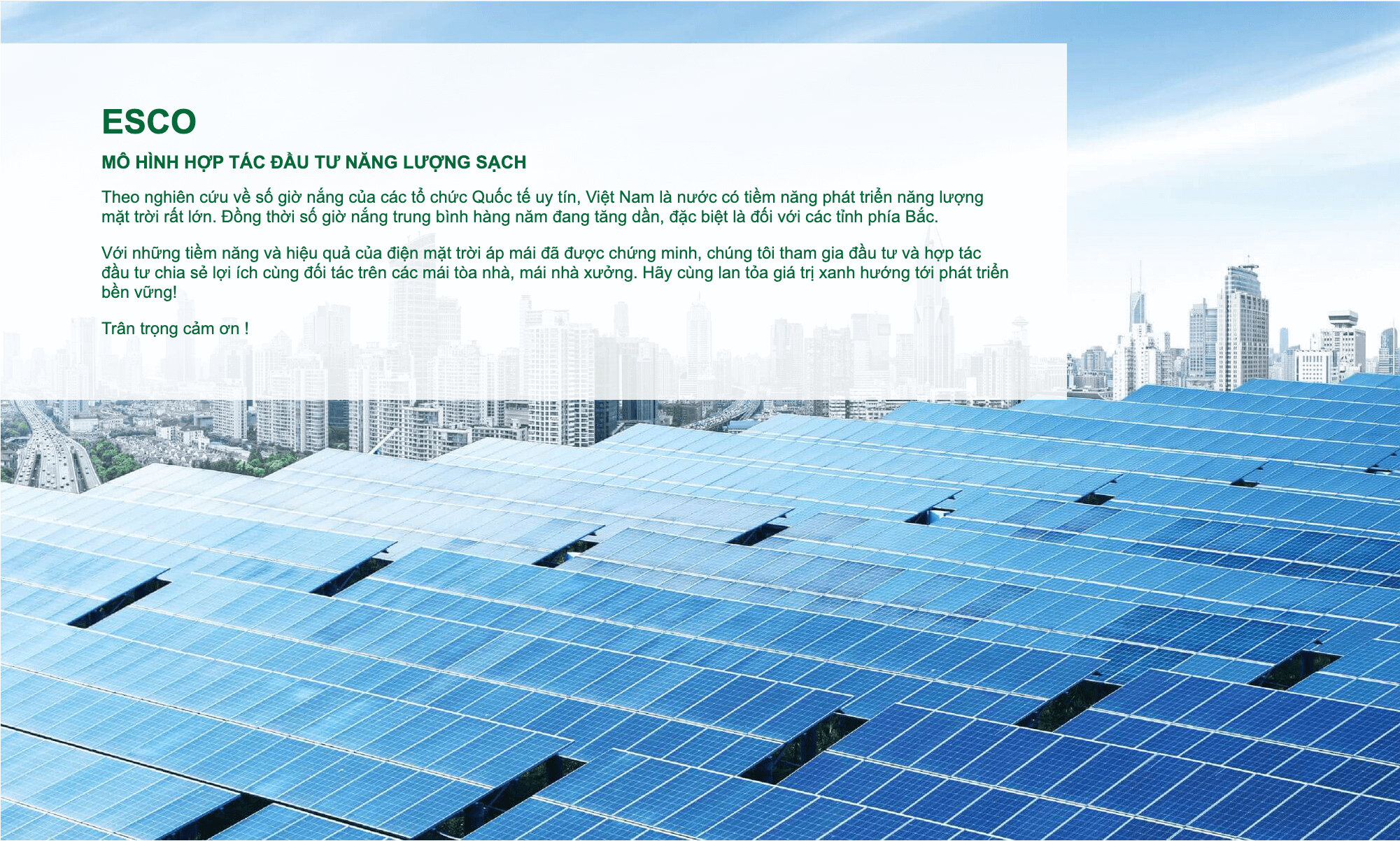 Hợp Tác Đầu Tư Solar